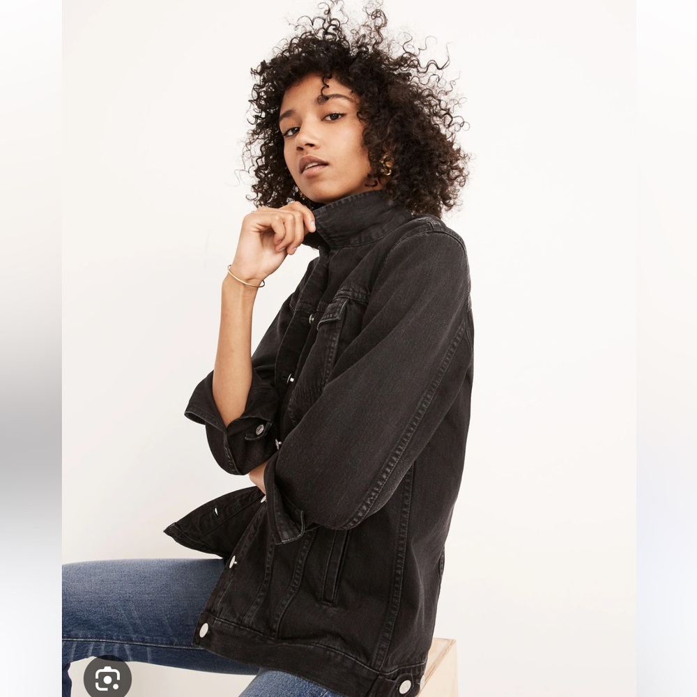 Madewell Oversized Jean Jacket in Lunar Wash